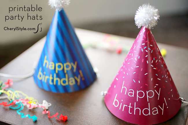 printable party hat