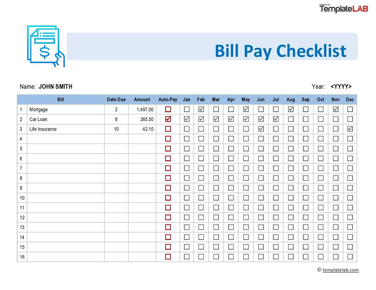 printable payment log