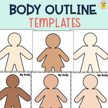 printable people outline