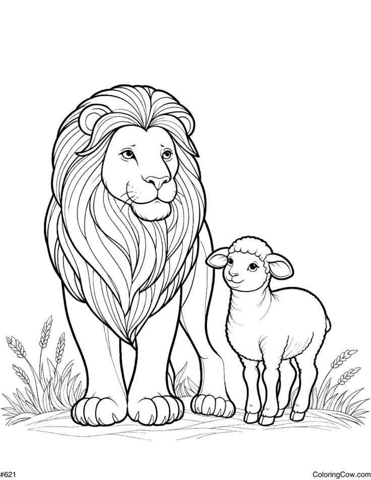 printable picture of a lion