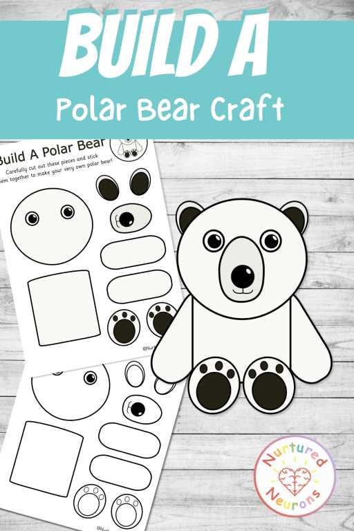 printable polar bear craft template