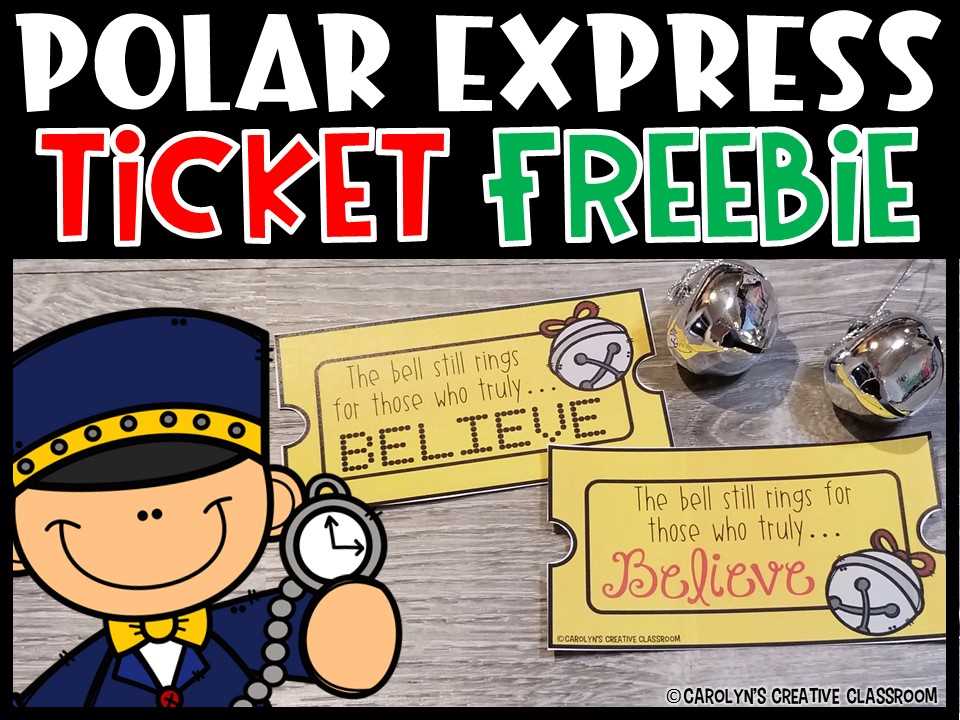 printable polar express ticket free