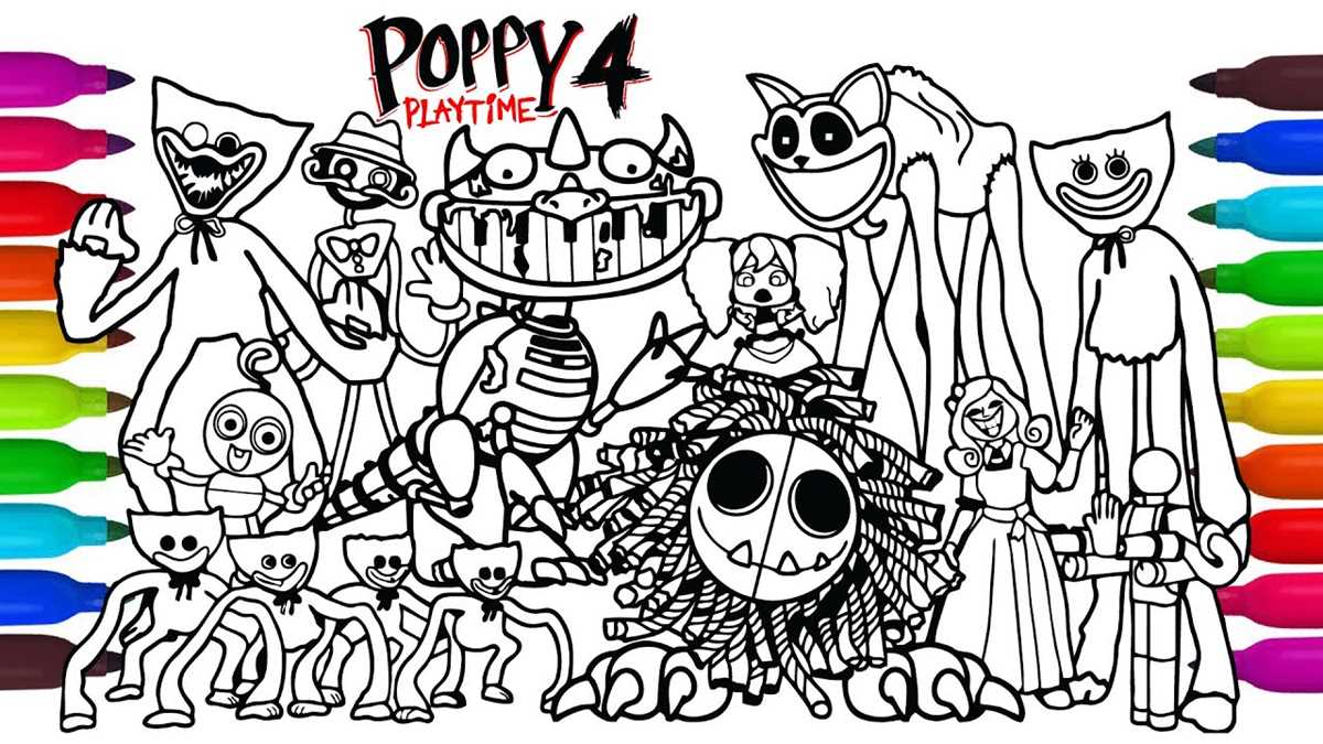 printable poppy playtime coloring pages