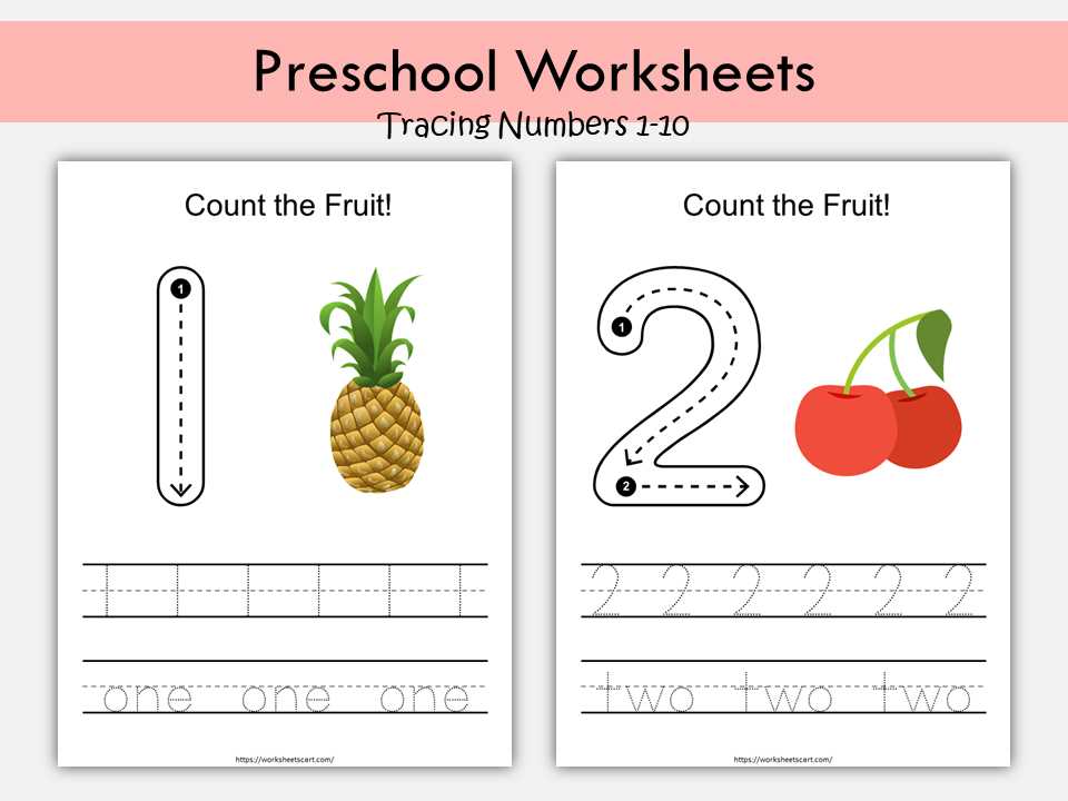 printable preschool numbers
