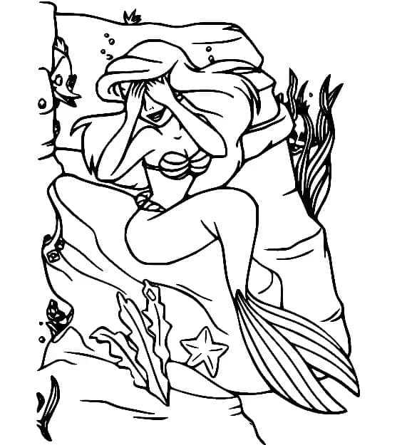 printable princess ariel coloring pages