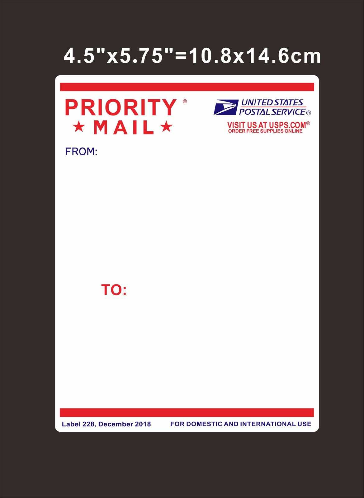 printable priority mail label