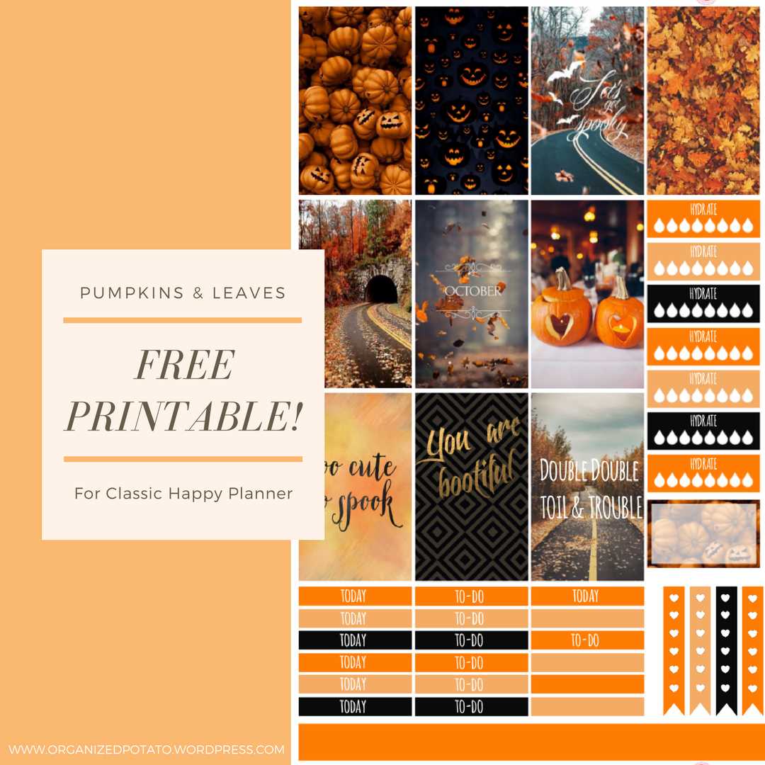 printable pumpkin leaves