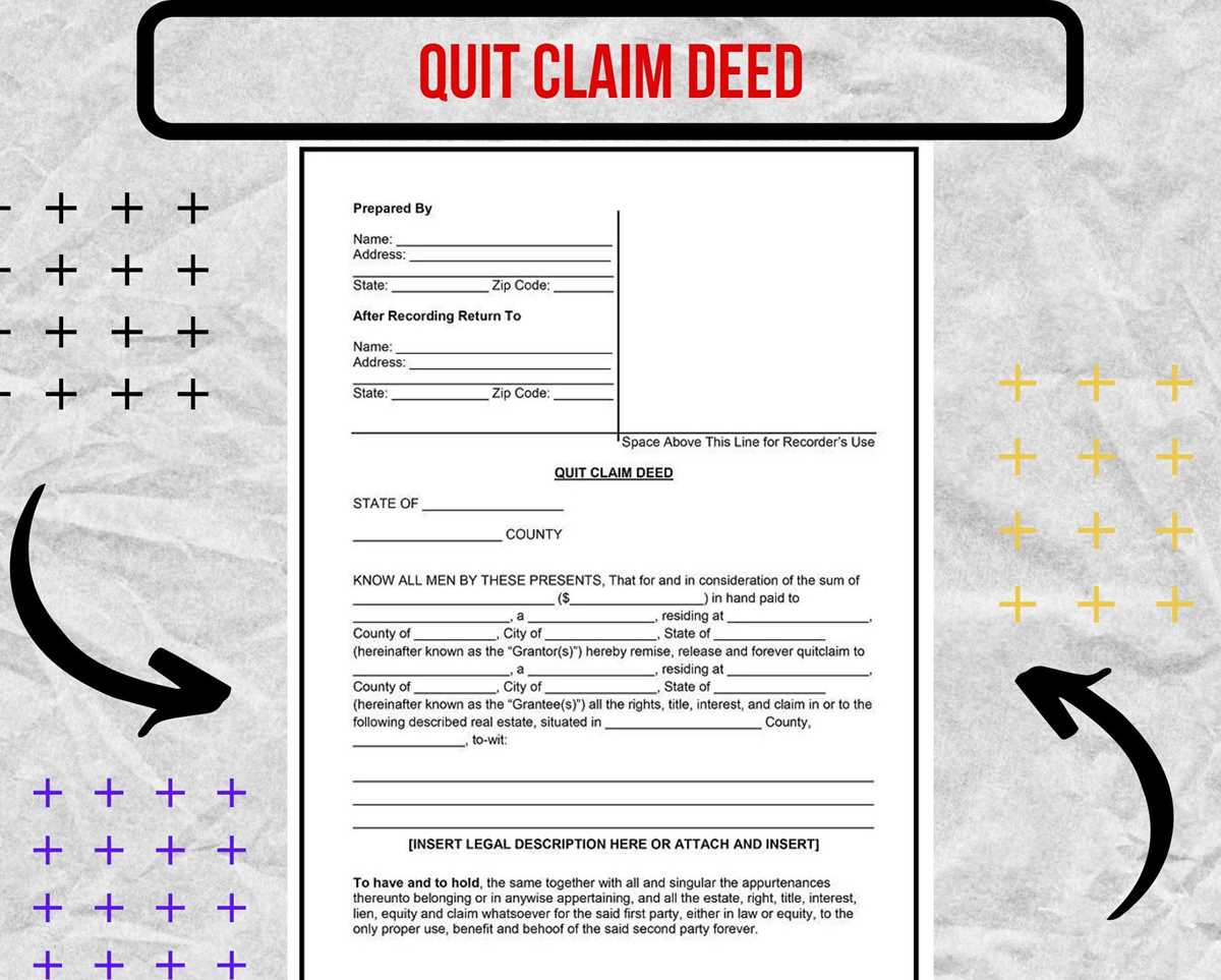 printable quick claim deed