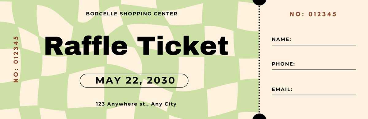 printable raffle ticket template