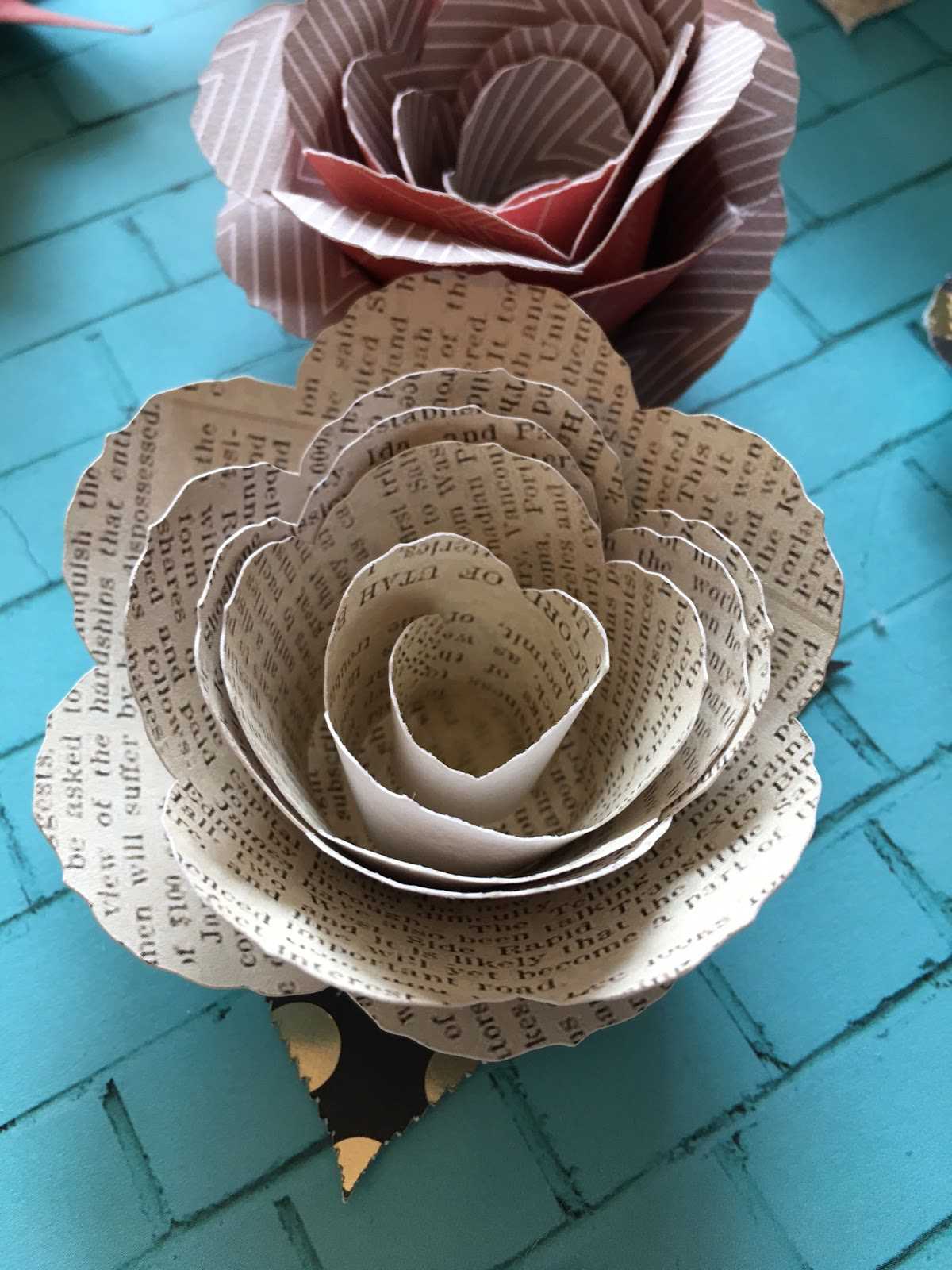 printable rolled paper flower template