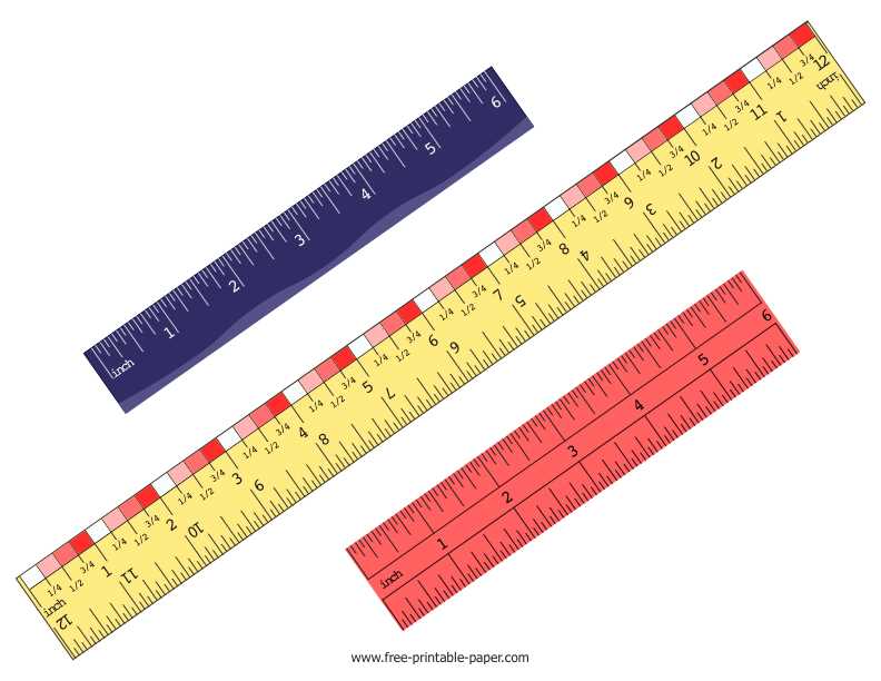 printable ruler with fractions