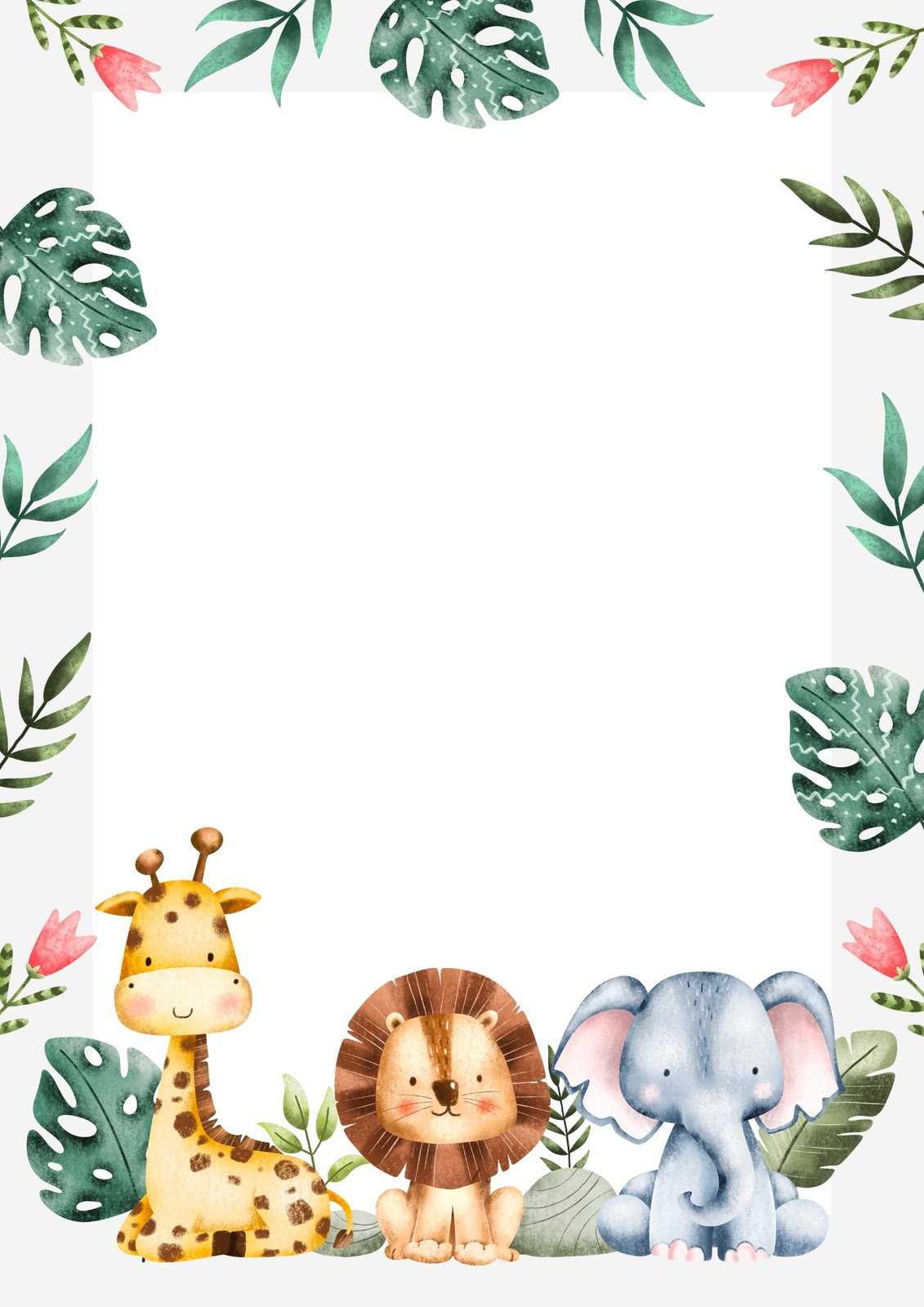 printable safari background