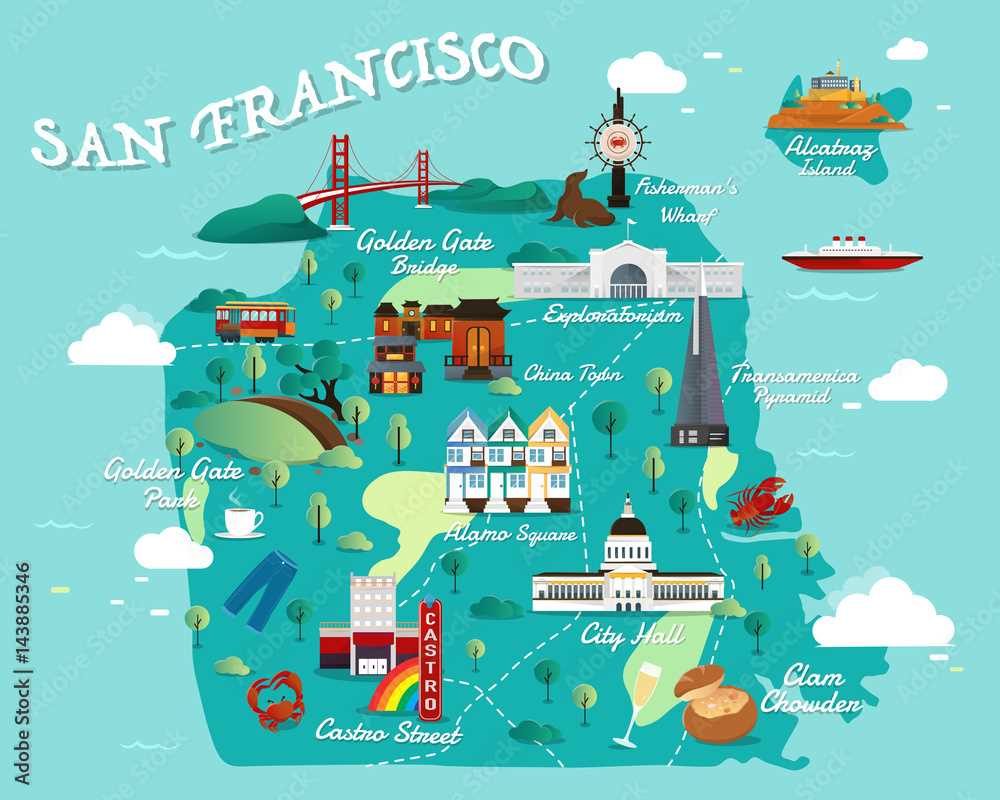 printable san francisco tourist map