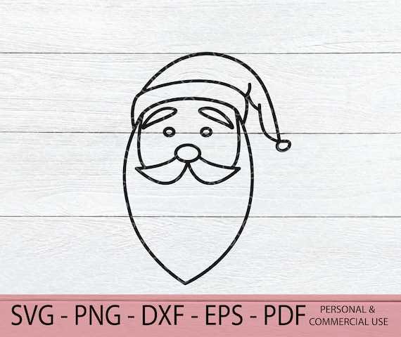 printable santa outline
