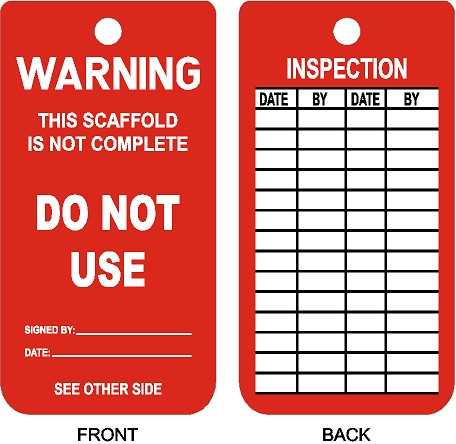 printable scaffold tags