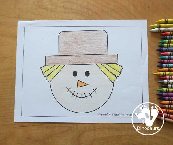 printable scarecrow face stencil