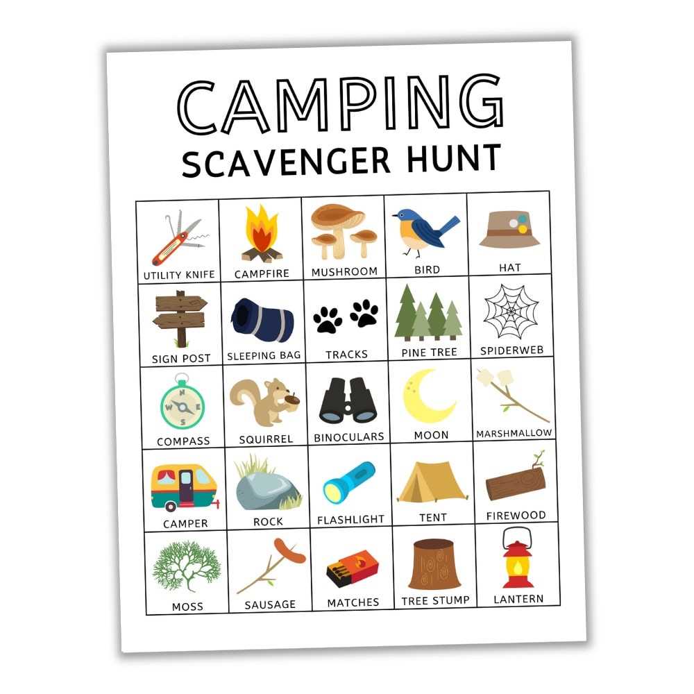 printable scavenger hunt
