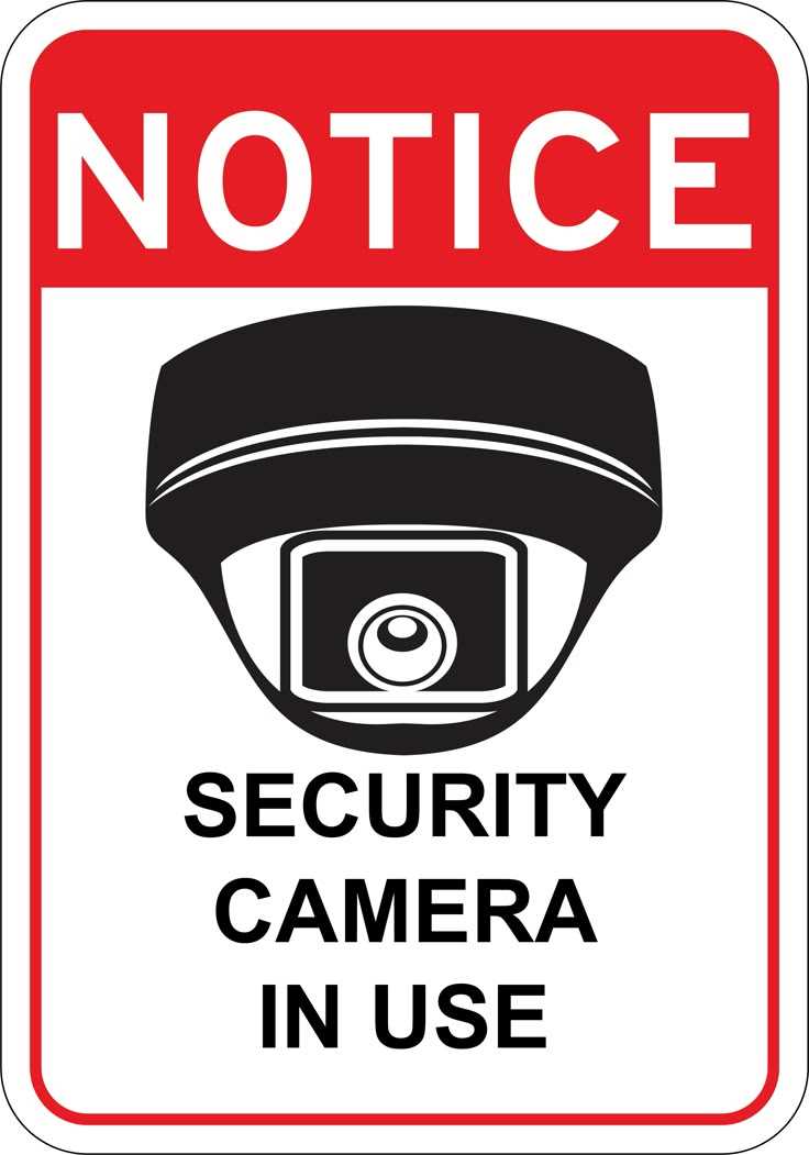printable security camera signs