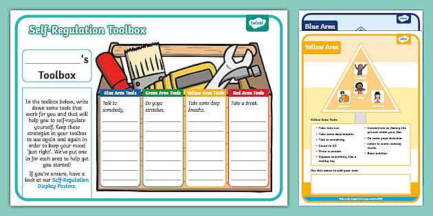 printable self regulation activities