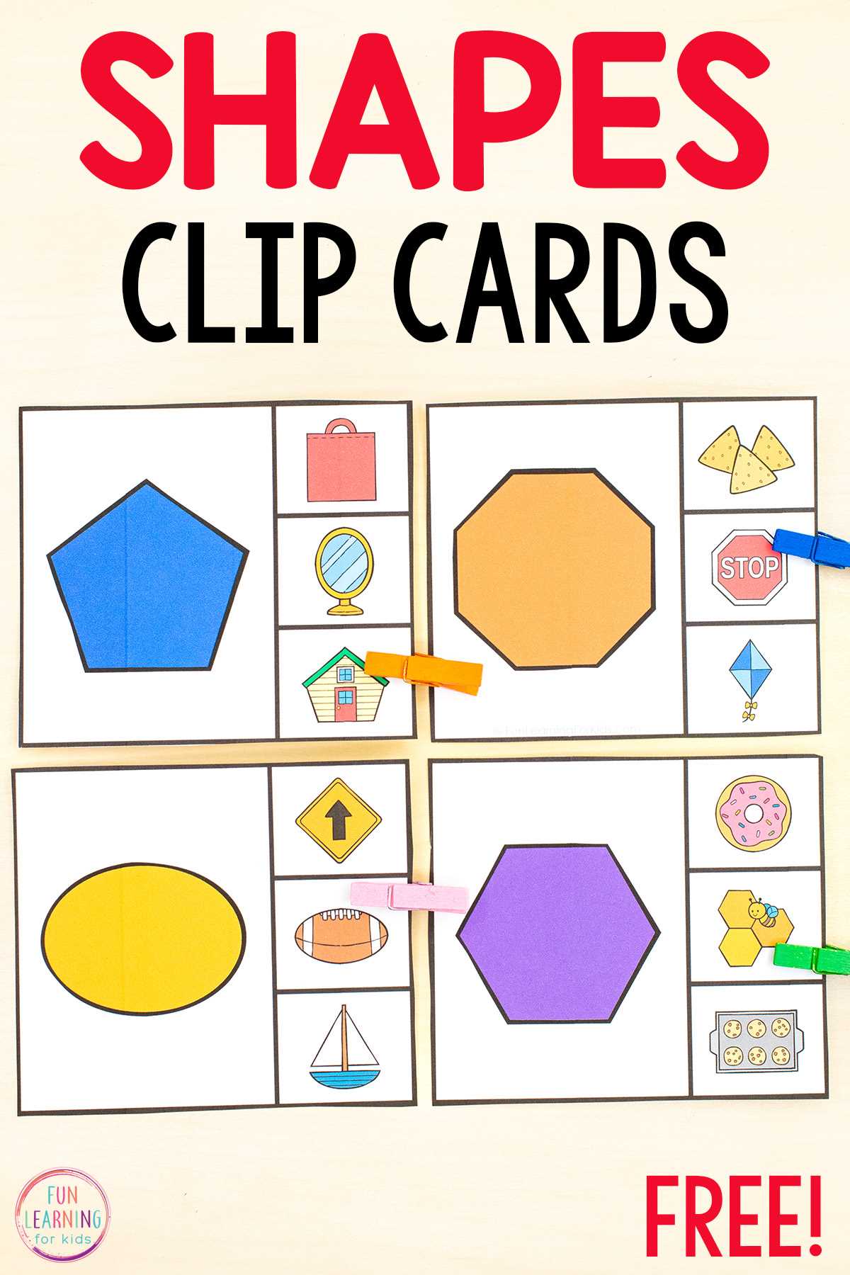 printable shapes kindergarten