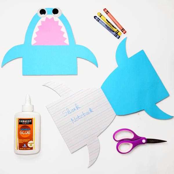 printable shark craft template