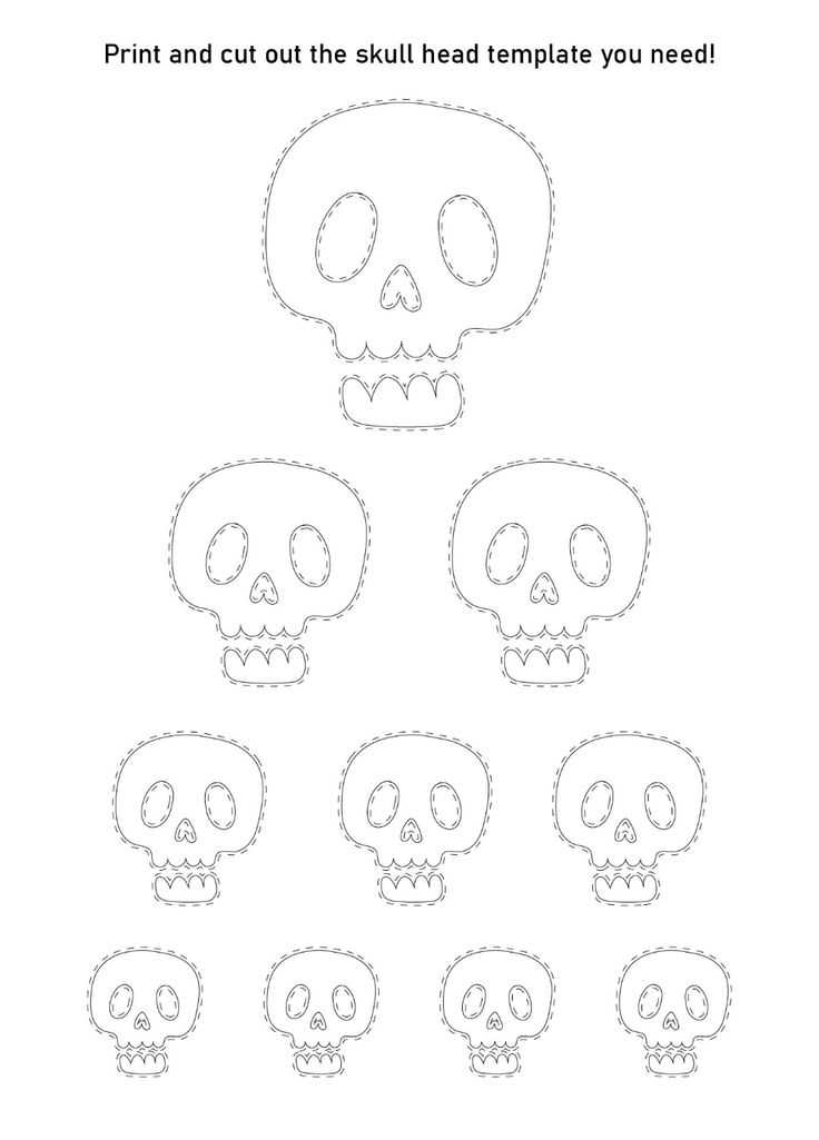 printable skeleton face