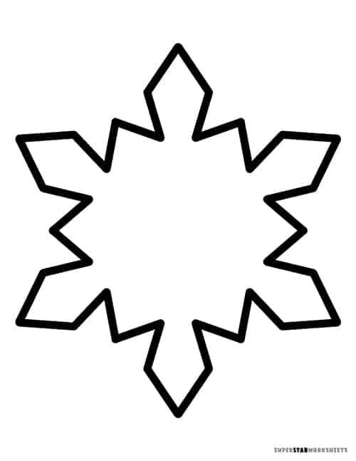 printable snowflake clipart