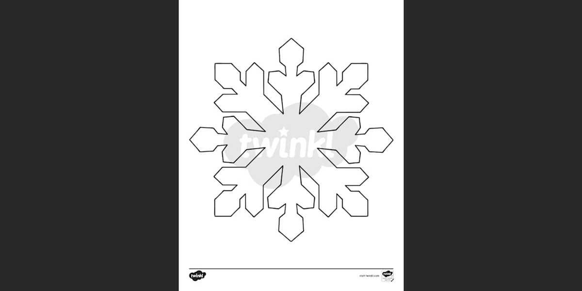 printable snowflake template free
