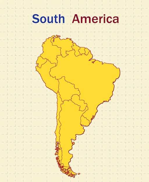 printable south america map