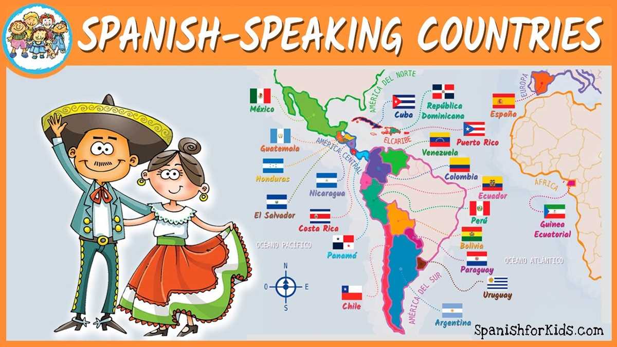printable spanish speaking countries map