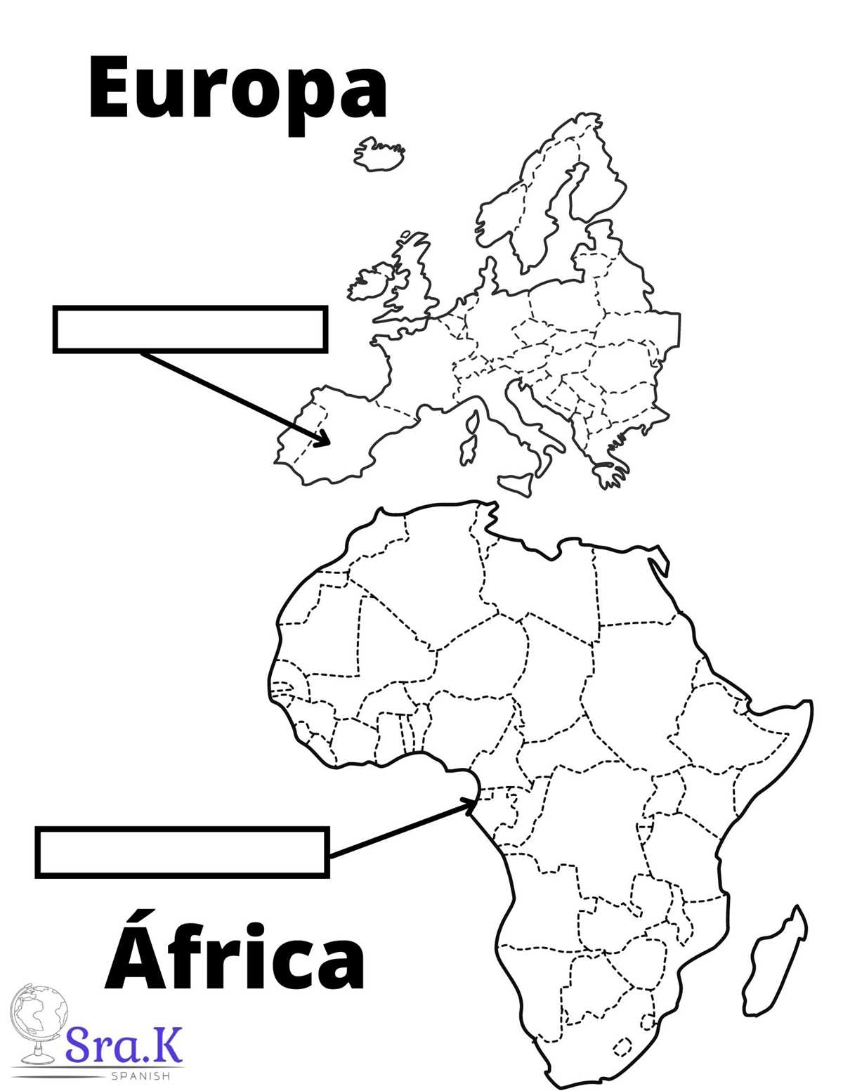 printable spanish speaking countries map