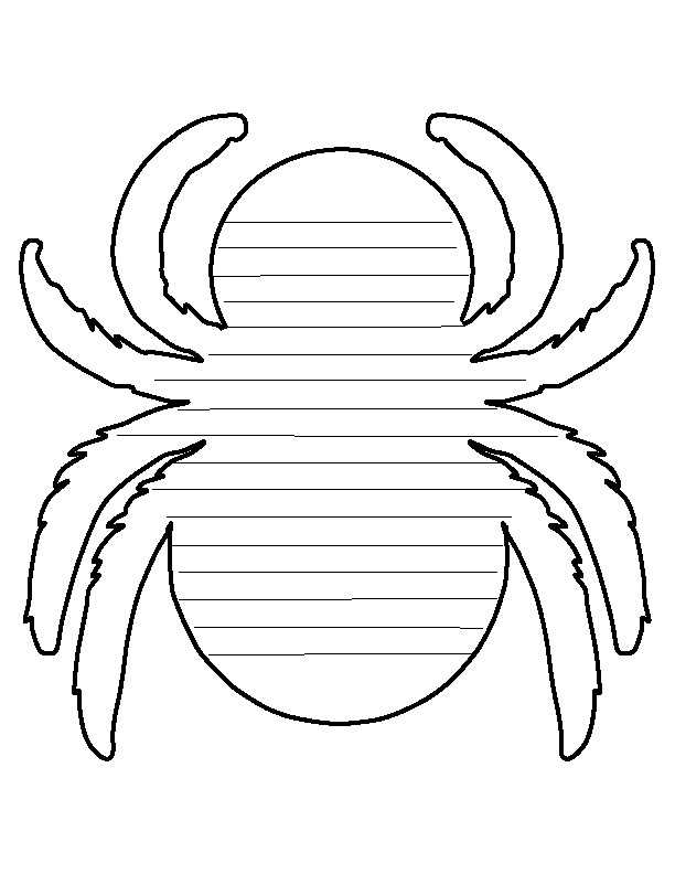 printable spider templates