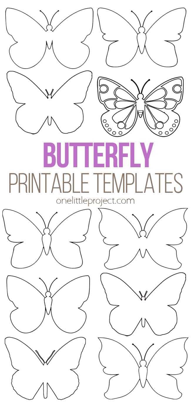 printable stencil butterfly template