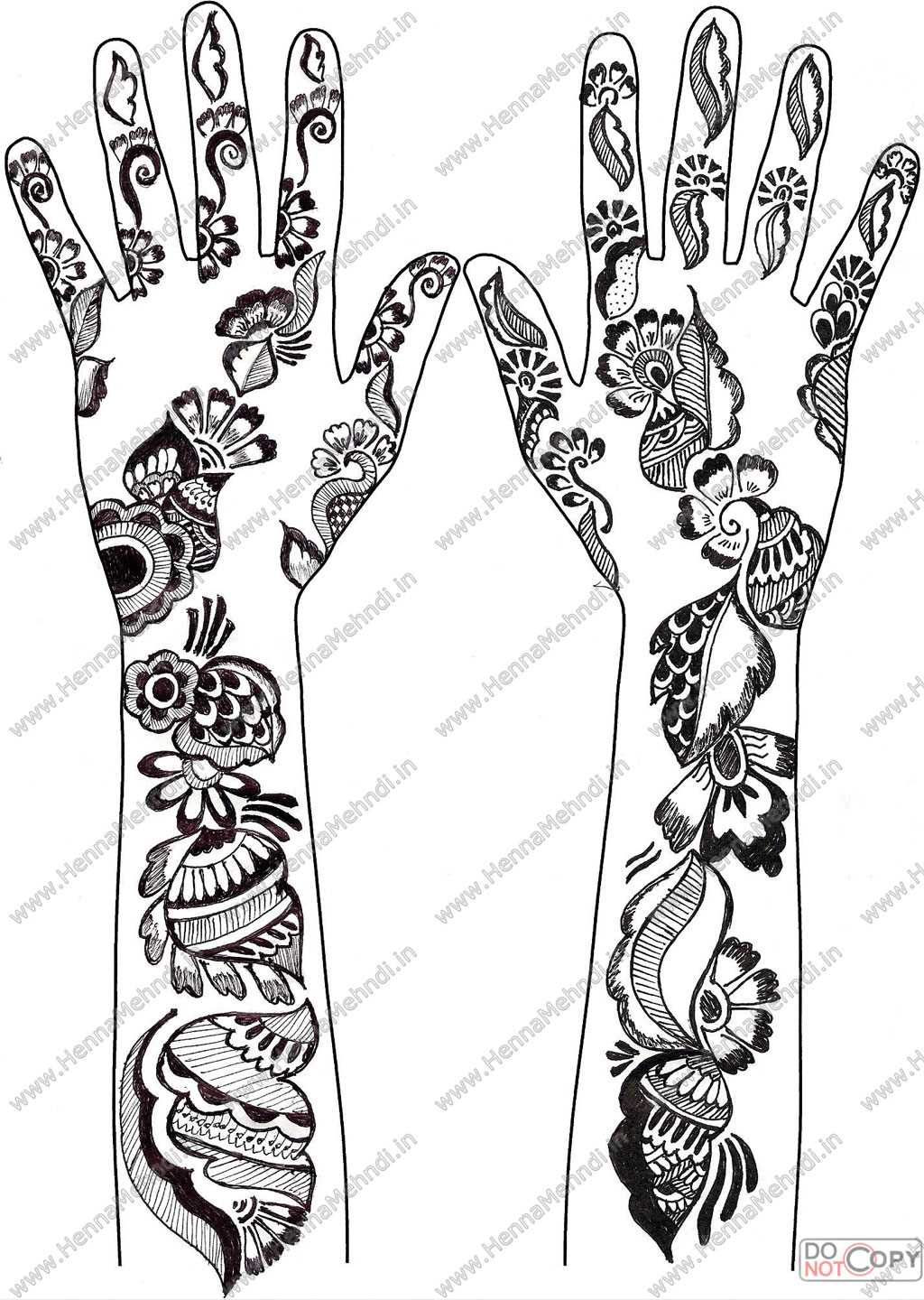 printable stencil henna patterns