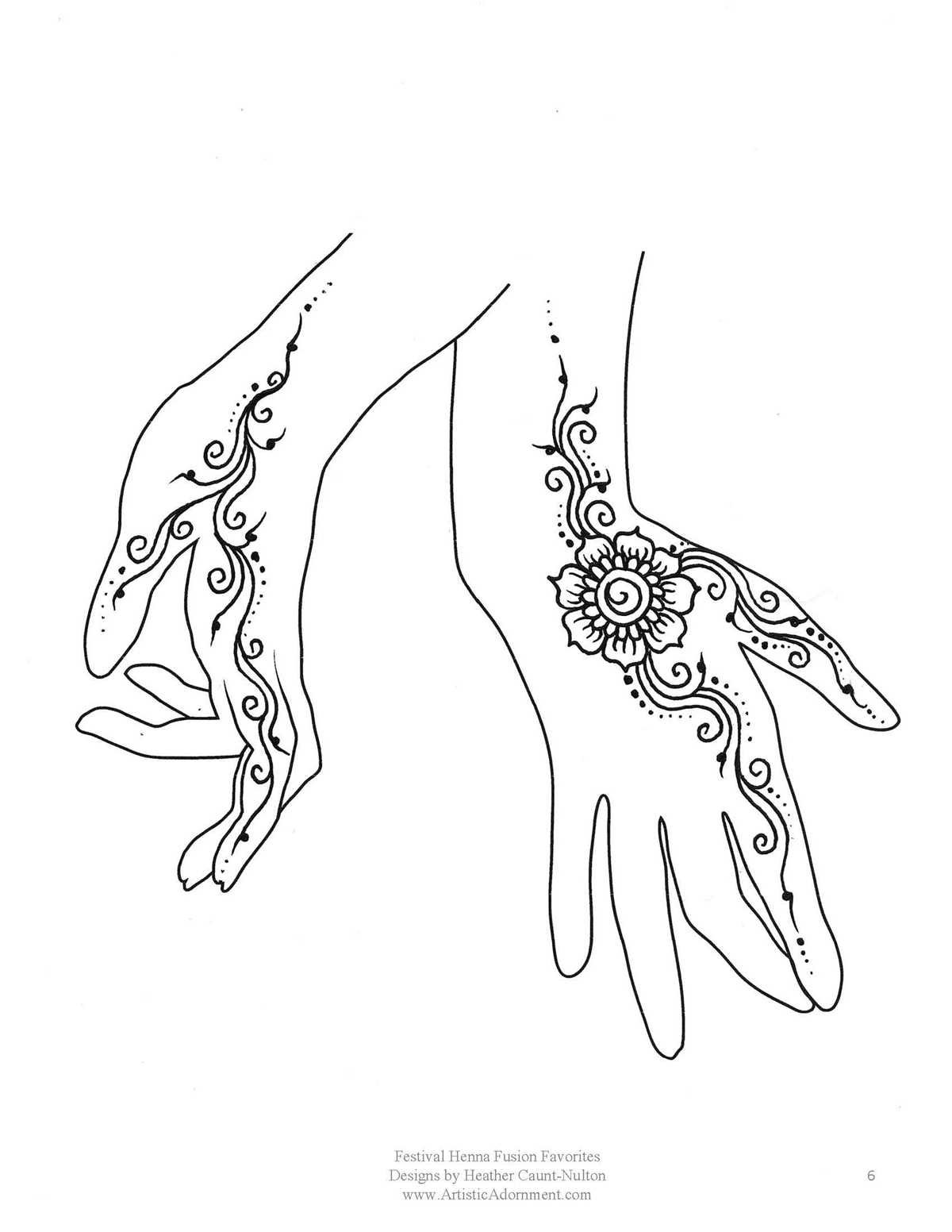 printable stencil henna patterns
