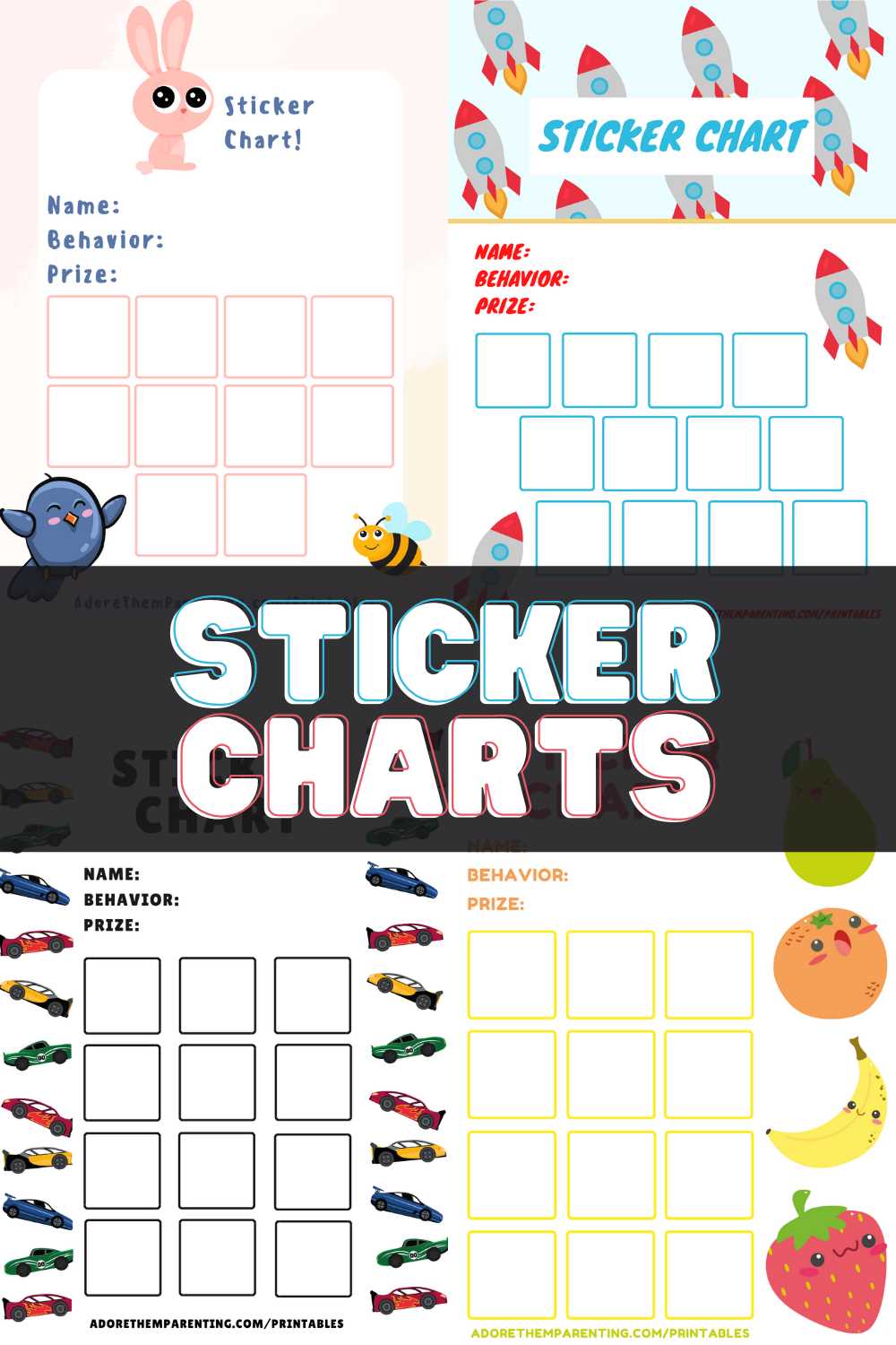printable sticker chart