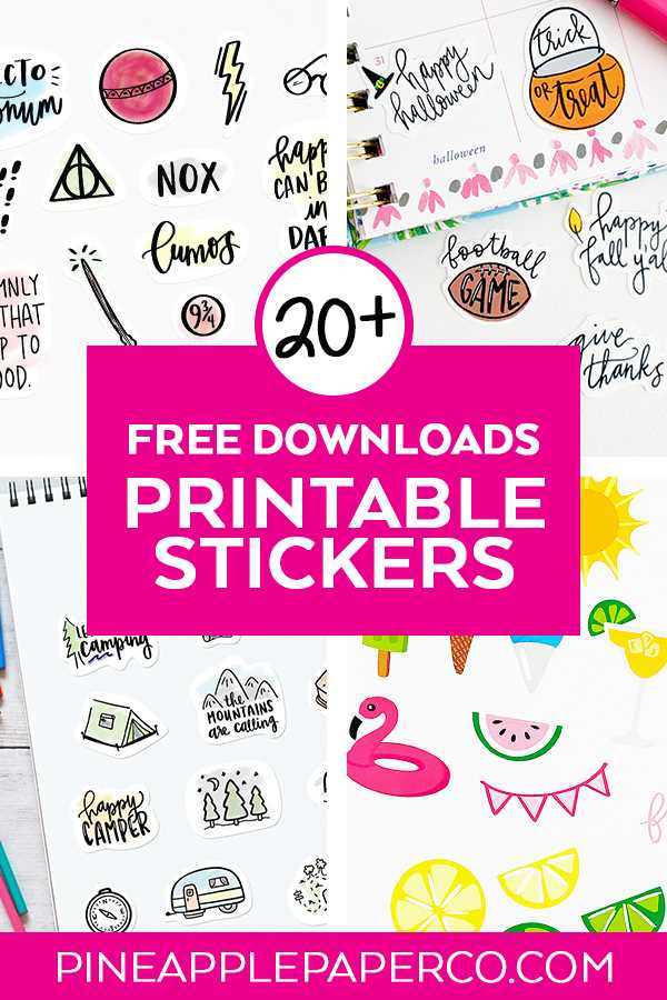 printable sticker sheet