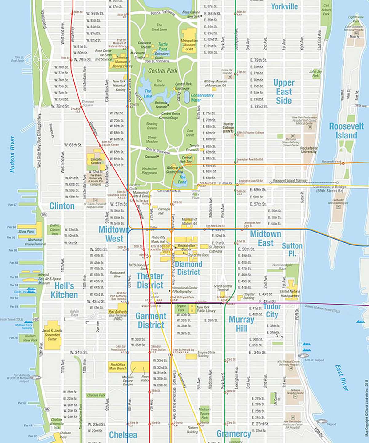 printable street map of manhattan nyc