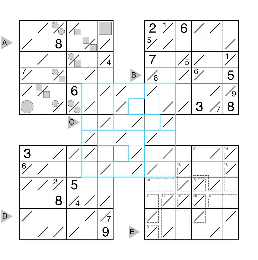 printable sudoku samurai