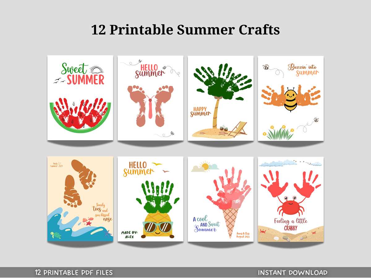printable summer crafts