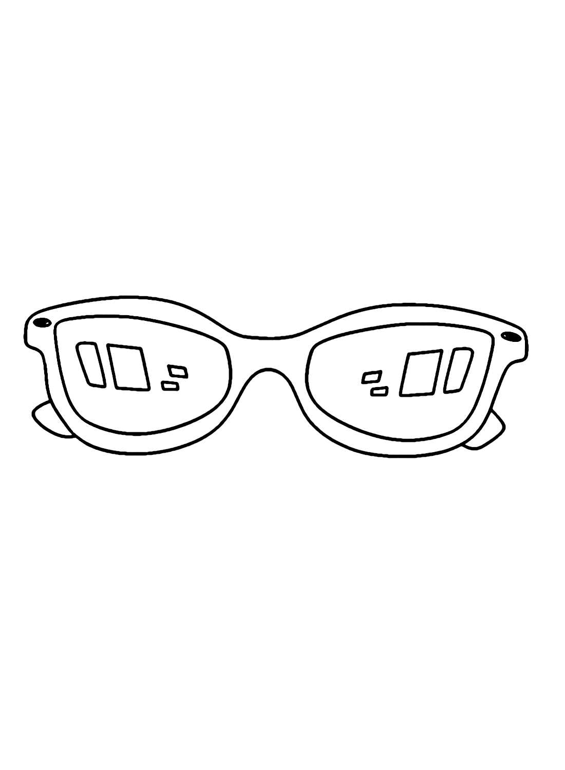 printable sunglasses coloring pages