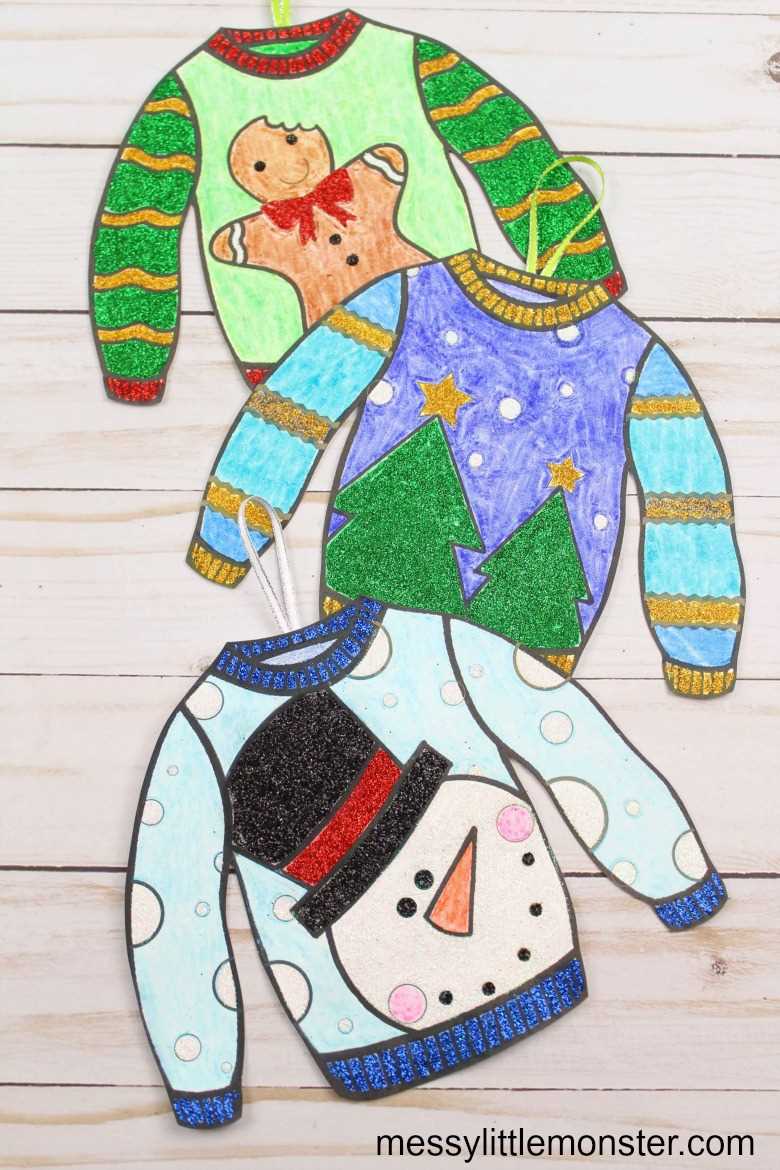printable sweater template