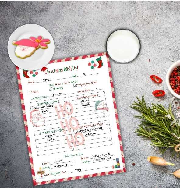 printable teacher christmas wish list