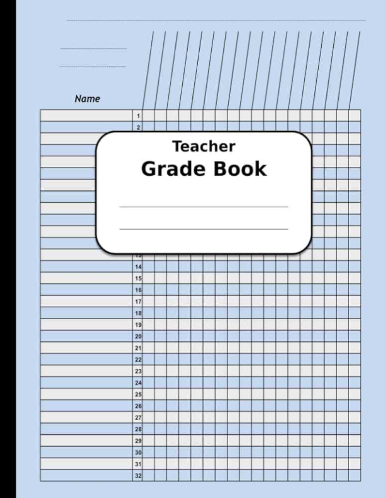 printable teacher gradebook