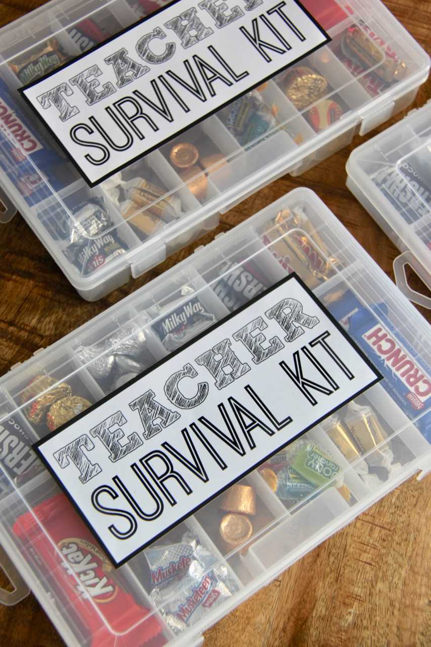 printable teacher survival kit
