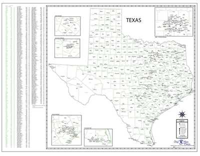 printable texas county map