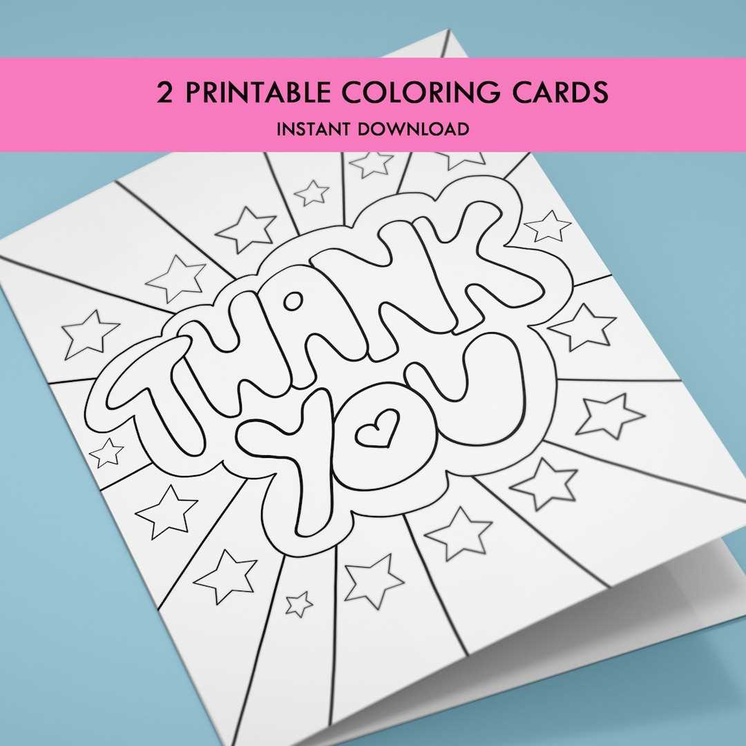 printable thank you cards for kids