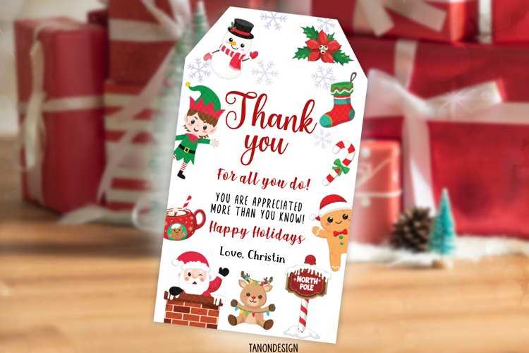 printable thank you christmas cards