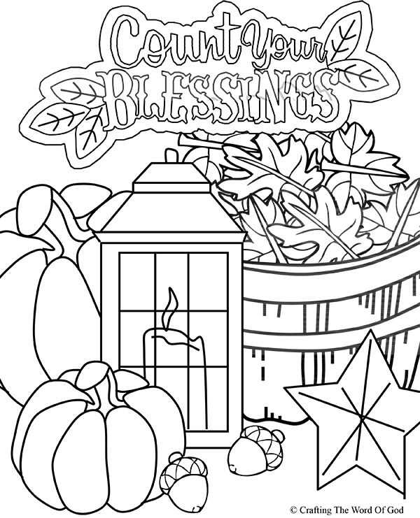printable thanksgiving color page