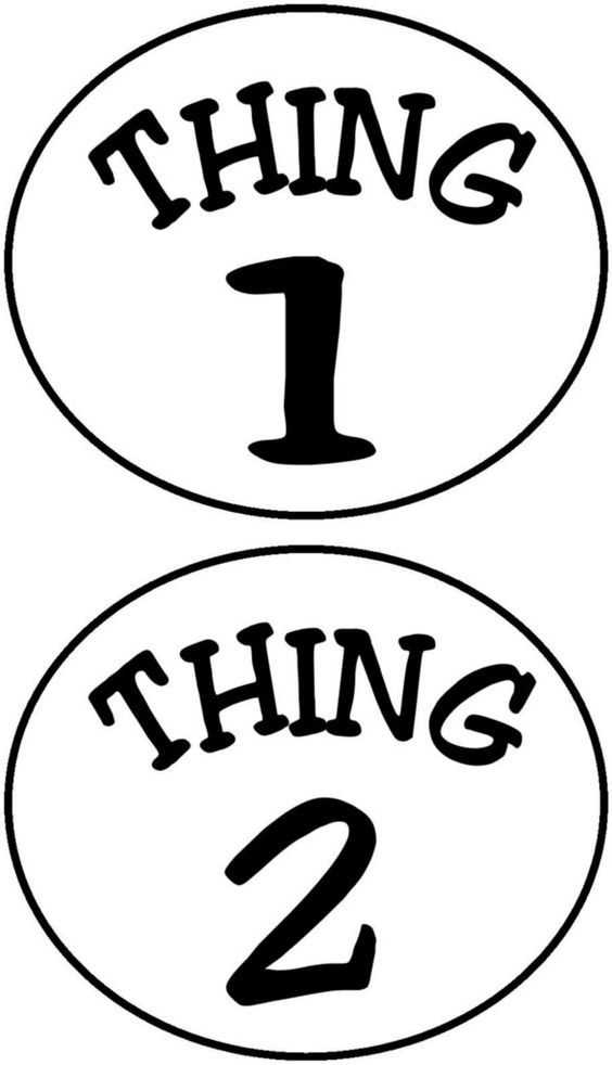 printable thing 1 and thing 2 face template